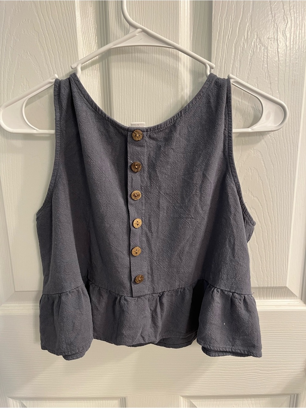 Women’s Ruffle Tank Top Set - Gray - Picture 3 of 9